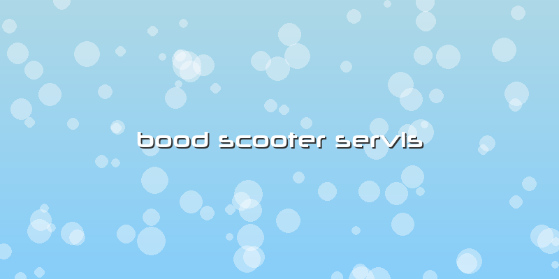 Bood Scooter Servis