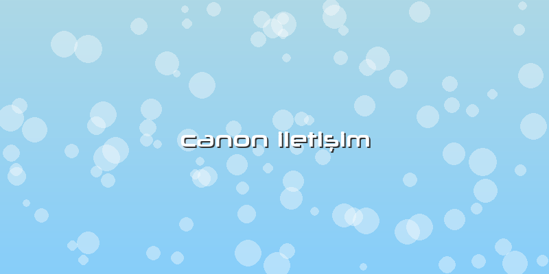 Canon Iletişim