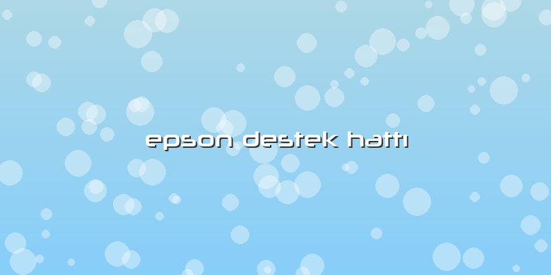 Epson Destek Hattı