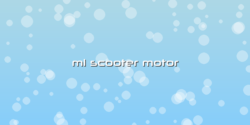 Mi Scooter Motor