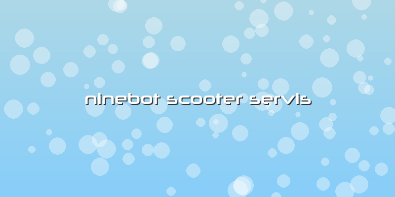 Ninebot Scooter Servis