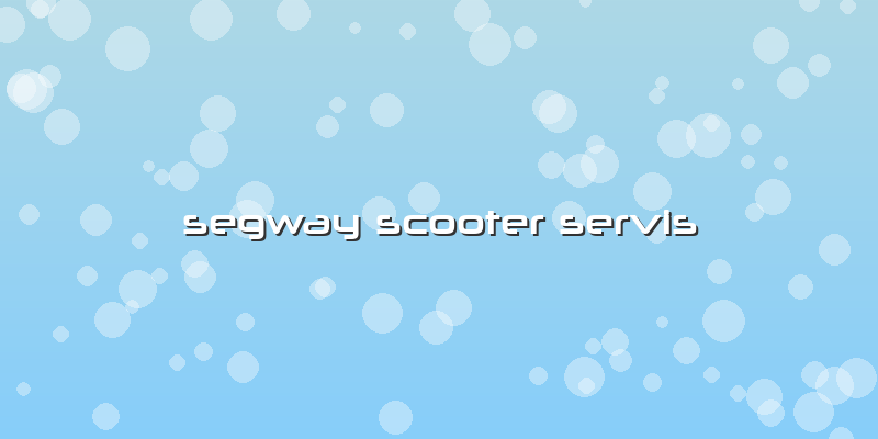 Segway Scooter Servis